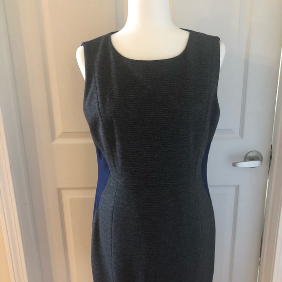 TAHARI color block navy black dress NWOT - Picture 8 of 11